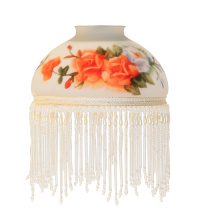 Meyda White 49001 - 6" Wide Rose Bouquet Fringed Shade