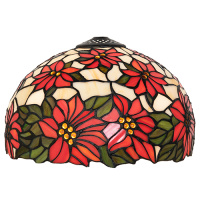 Meyda White 65382 - 12" Wide Poinsettia Shade